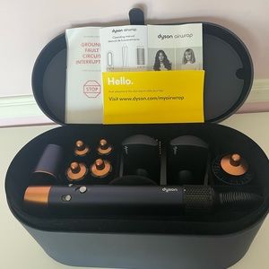 limited edition dyson airwrap styler in blue/copper